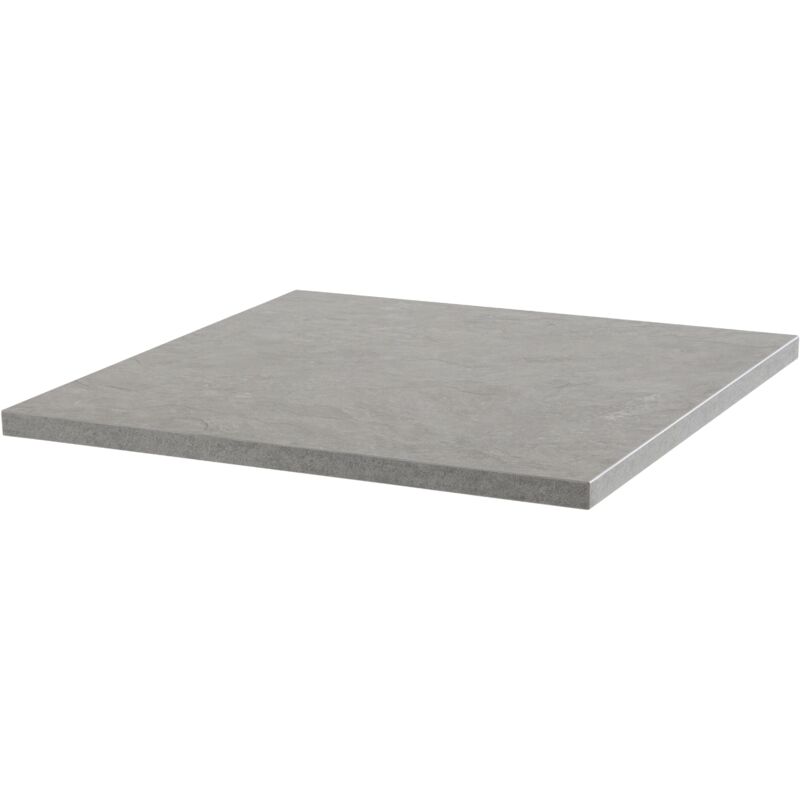 Plateau de table carré stratifié 60 x 60 cm béton ciré Rivoli