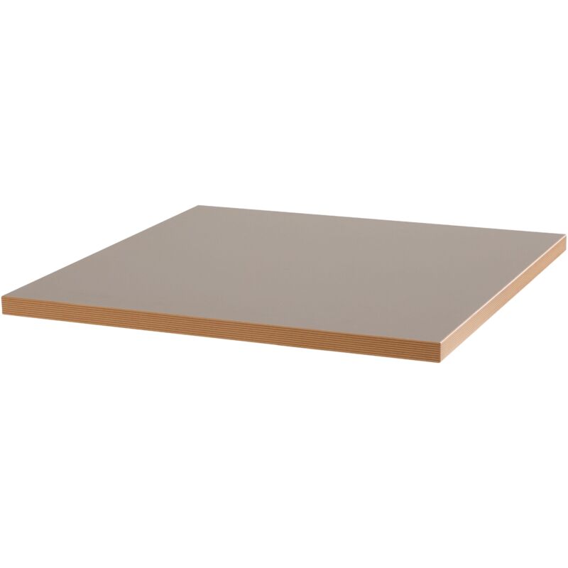 Plateau de table carré taupe 60cm La Villette