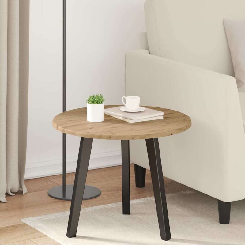 Plateau de table chêne artisanal 50 x 50 x 1.5 cm