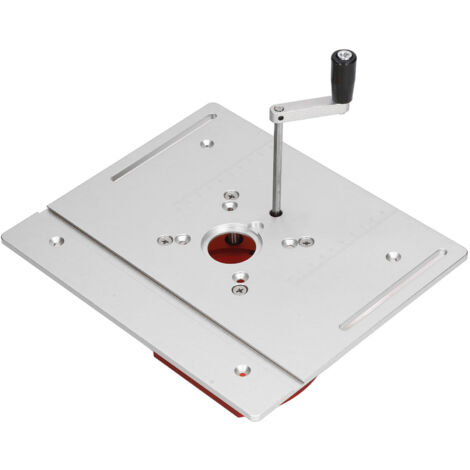 Plateau de Table de Sciage à Système de Levage Manuel pour Défonceuse - Argenté