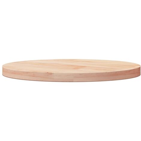 Plateau de table Design Moderne, Dessus de table de salle à manger, Ø40x2,5 cm Bois de pin massif OIB8612E
