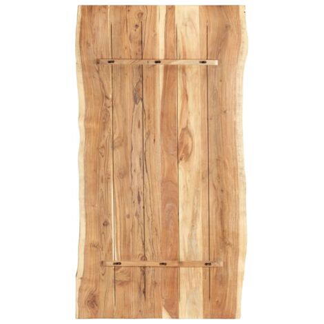 Plateau de table Design Moderne, Dessus de table de salle à manger, Bois d'acacia massif 118x(50-60)x3,8 cm OIB5571E