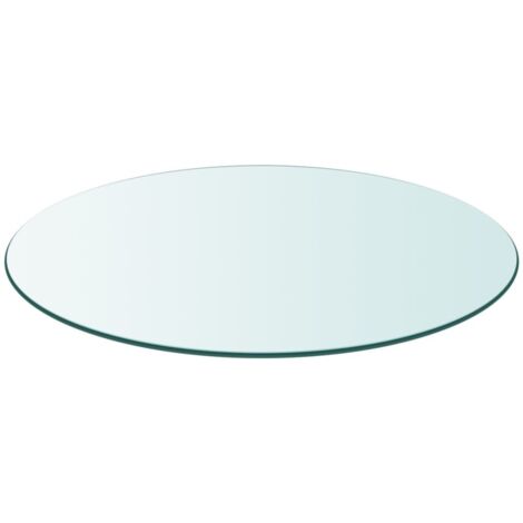 Plateau de table Design Moderne, Dessus de table de salle à manger, ronde en verre trempé 300 mm OIB2789E