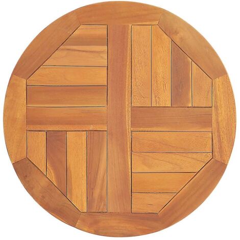 Plateau De Table Dessus de table  Bois de teck solide Rond 2,5 cm 50 cm 20495
