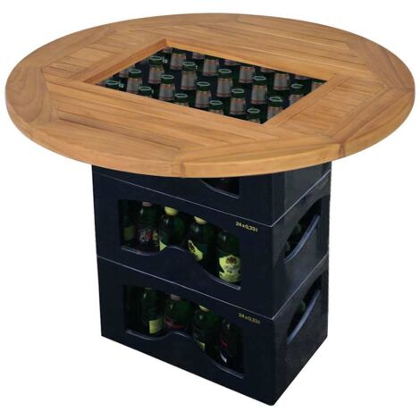 Plateau De Table Dessus de table  de bière Teck 70 cm 43870