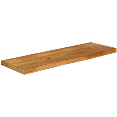 Plateau De Table  Dessus de table  Dessus de bureau à bord vivant 100x20x3,8cm bois massif manguier CFW25847