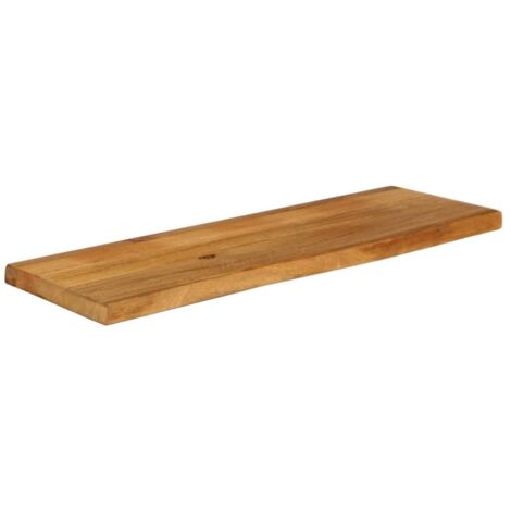 Plateau De Table  Dessus de table  Dessus de bureau à bord vivant 100x40x3,8cm bois massif manguier CFW14675