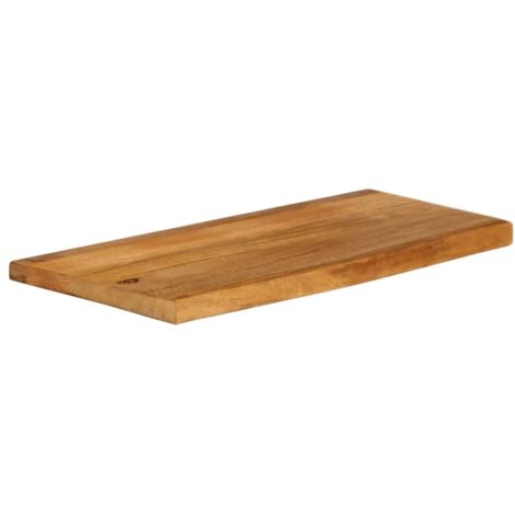 Plateau De Table  Dessus de table  Dessus de bureau à bord vivant 70x40x3,8 cm bois massif manguier CFW35416