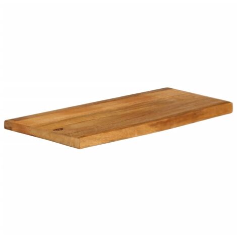 Plateau De Table  Dessus de table  Dessus de bureau à bord vivant 80x30x3,8 cm bois massif manguier CFW28748