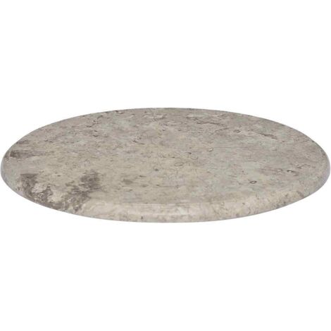 Plateau De Table Dessus de table  Gris Ø50x2,5 cm Marbre 88746