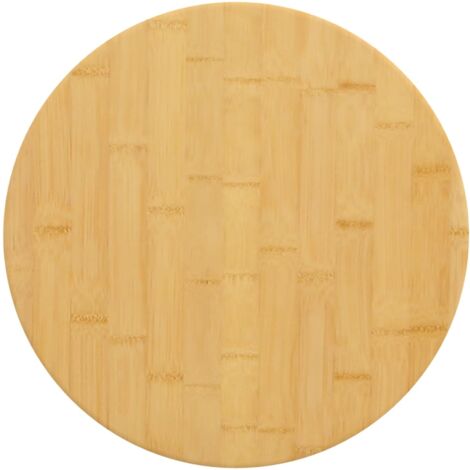 Plateau De Table Dessus de table Moderne Ø40x1,5 cm bambou 26157