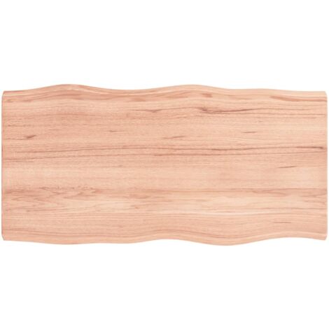 Plateau De Table Dessus de table Moderne   bois chêne massif traité bordure assortie 27492