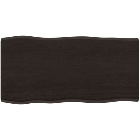 Plateau De Table Dessus de table Moderne   bois chêne massif traité bordure assortie 85204