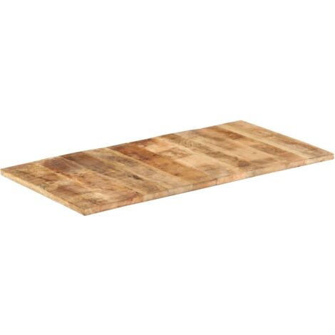 Plateau De Table, Dessus de Table, Table à manger bois de manguier solide 25-27 mm 120x60 cm CON804814 DESIGN IN