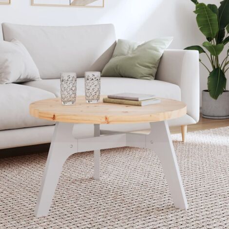 Plateau De Table, Dessus de Table, Table à manger rond Ø70x3 cm bois de pin massif PJQW82823 DESIGN IN