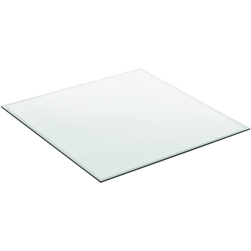 Plateau de table en verre esg 70 x 70 cm transparent