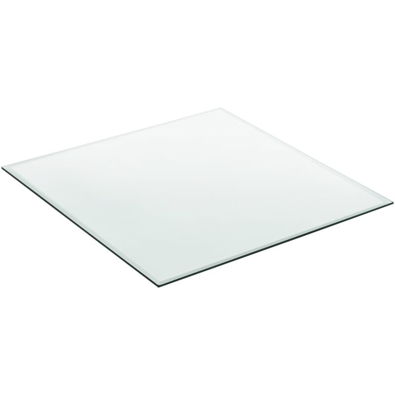 Plateau de table glasgow en verre esg 80 x 80 cm transparent