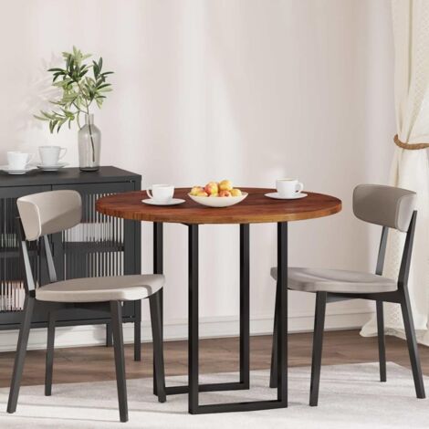 Dessus De Table Manguier Massif VidaXL - 140x60cm Ovale Style Rustique