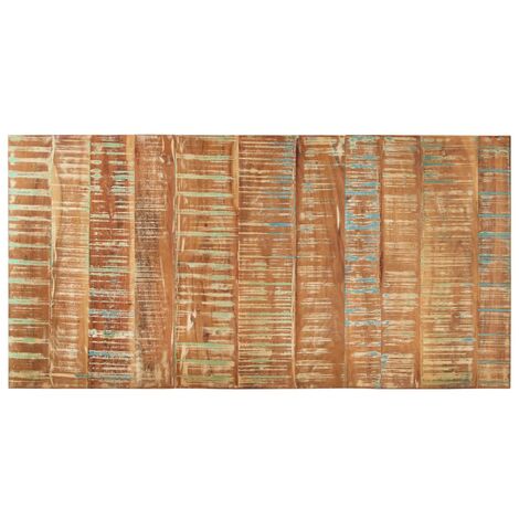 Plateau de table - Parfait pour Table à Manger, Cuisine ou Bureau rectangulaire 60x120 cm 15-16 mm Bois récupéré Chic-112226