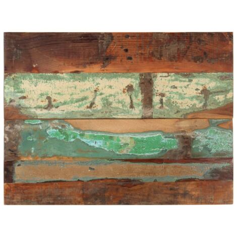 Plateau de table - Parfait pour Table à Manger, Cuisine ou Bureau rectangulaire 60x80 cm 25-27 mm Bois récupéré Chic-307948