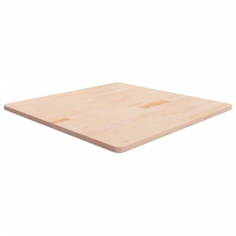 Plateau De Table Plan de travail - carré 90x90x2,5 cm Bois chêne massif non traité BV513778 - BonneVie