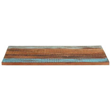 Plateau De Table Plan de travail - rectangulaire 70x90 cm 25-27 mm Bois récupéré BV533964 - BonneVie