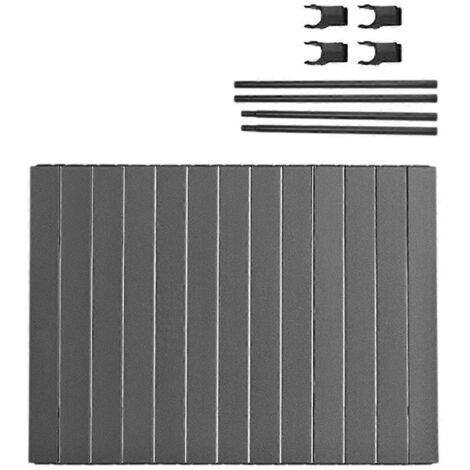 Plateau de table pliable portable noir 8 pouces