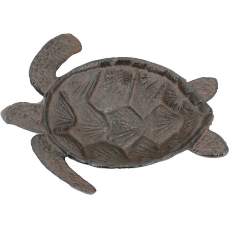 Plateau de tortue décoratif en fonte vintage pour la décoration intérieure