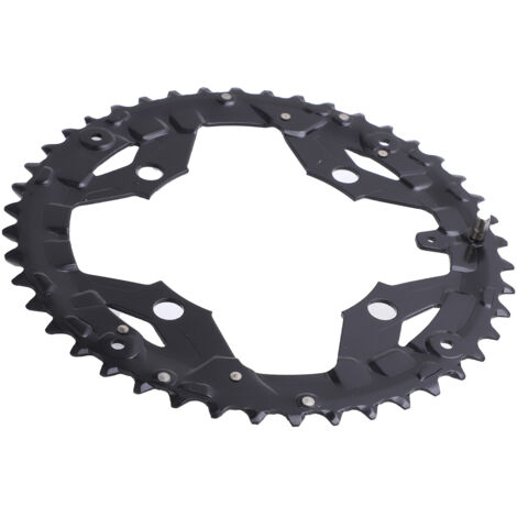 Plateau de Vélo 104BCD 44T, Plateau Extérieur Creux pour VTT et Route, Compatible Pédalier