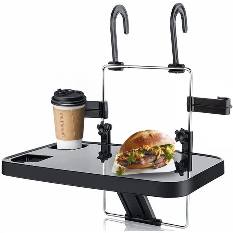 Plateau de volant de voiture suspendu, support de voiture pour ordinateur portable, table pliable pour siège de voiture, plateau portable pour