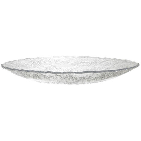 Plateau Design Martelé "Rogelio" 42cm Transparent