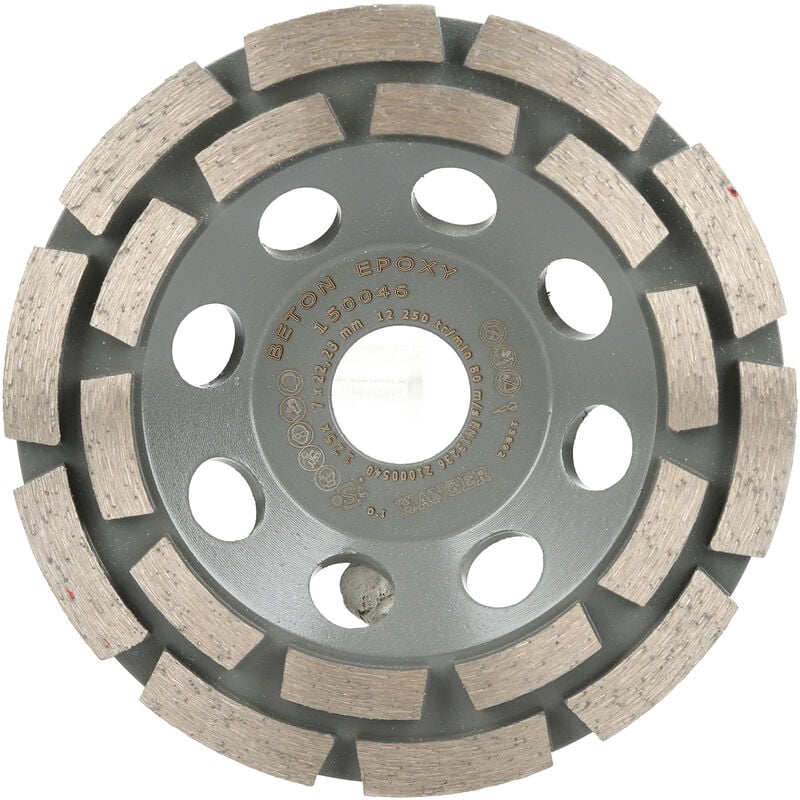 Hanger - Plateau diamant de ponçage diamètre 125mm béton/époxy 150046