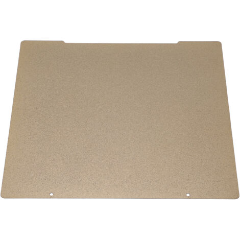 Plateau d'impression 3D PEI en acier à ressort avec revêtement poudre, lit chauffant 253.8x241mm pour MK3S, surface stable et durable.
