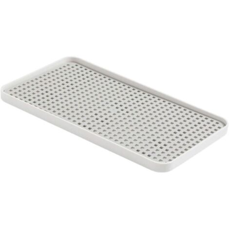 Plateau Égouttoir Plastique Double Couche pour Bols et Tasses Facile à Nettoyer et Rangement Pratique pour Cuisine