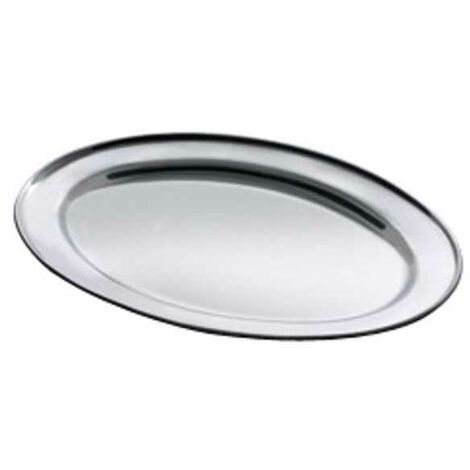 Plateau en acier 18/C ovale cm 35 Salvi