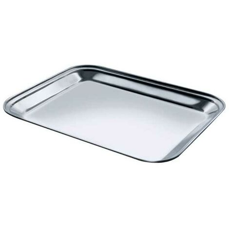 Plateau en acier 18/C rectangulaire 45x36 cm Salvi