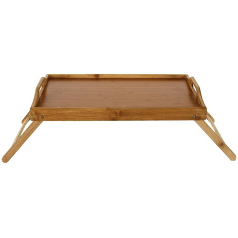 Plateau en Bambou Design "Dépliant" 45cm Beige