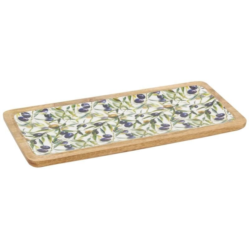 Plateau en manguier et résine - Olives Plateau