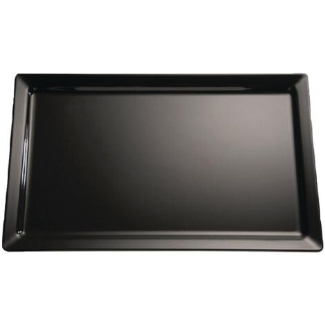 Plateau en mélamine Pure noir GN 1/2 - APS