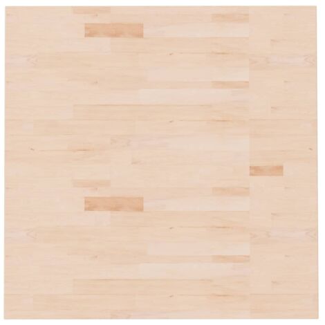 Plateau et Dessus de table  carré 90x90x1,5 cm Bois chêne massif non traité 41080