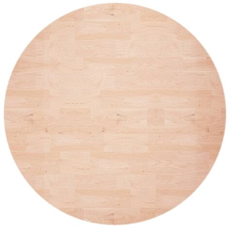 Plateau et Dessus de table  rond Ø80x1,5 cm Bois de chêne massif non traité 49115