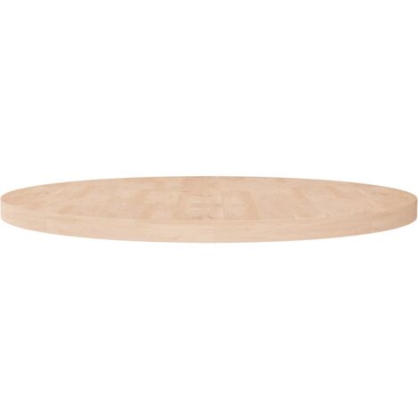 Plateau et Dessus de table  rond Ø90x4 cm Bois de chêne massif non traité 53070