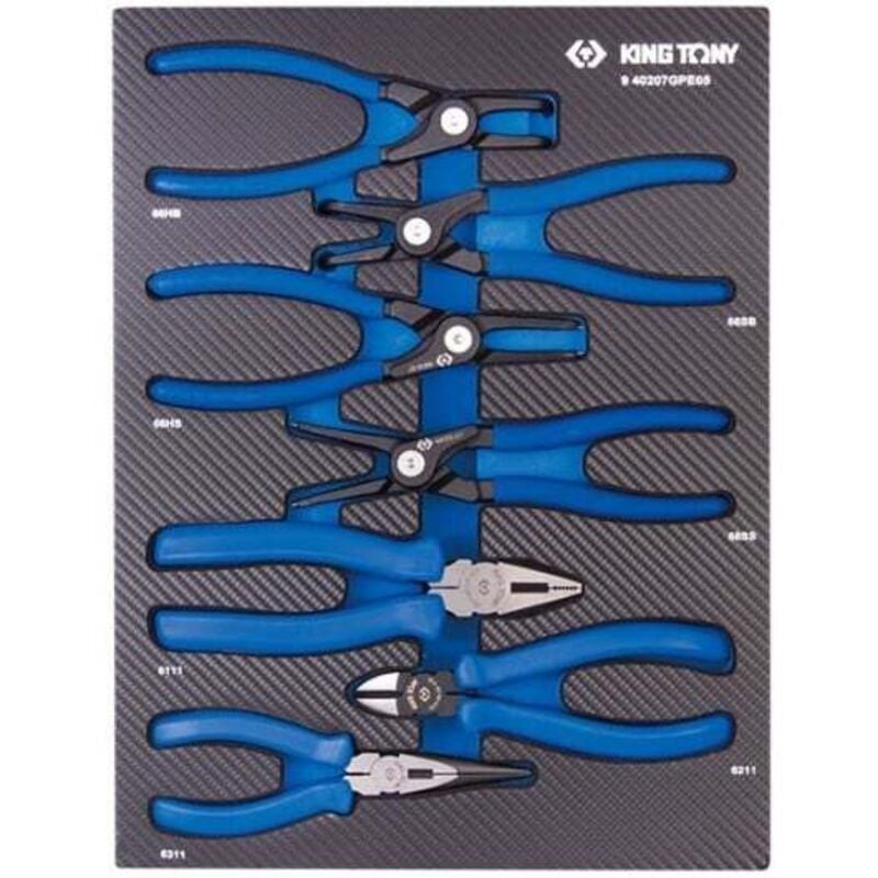 King Tony - Module mousse + pp - 7 pinces (série 66)