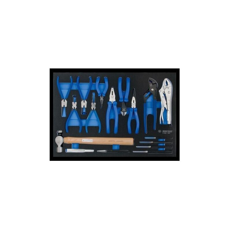 Module mousse + pp pinces et outils de frappe 17 pièces - King Tony