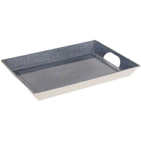 Plateau Fanny 40,6x29,6cm bleu - Atmosphera créateur d'intérieur