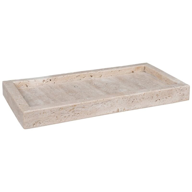 Epikasa - Plateau Ginger, Marbre, Beige, 30,5x15x3 cm