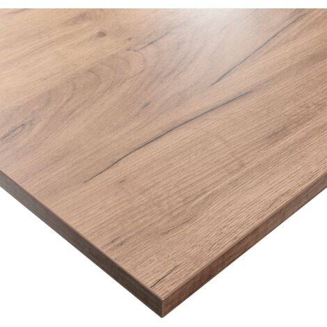 Plateau laminé chêne craft 160 x 80 cm pour bureau, table, table basse