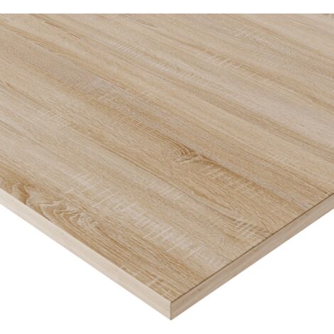 Plateau laminé chêne sonoma 120 x 60 cm pour bureau, table, table basse
