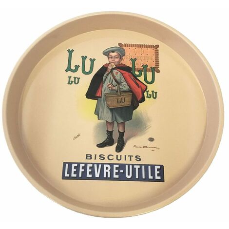 Plateau métallique rond Lu 30 cm