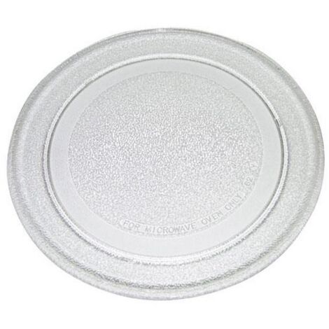 Plateau micro onde en verre (sans ergot central)  245 mm d'origine